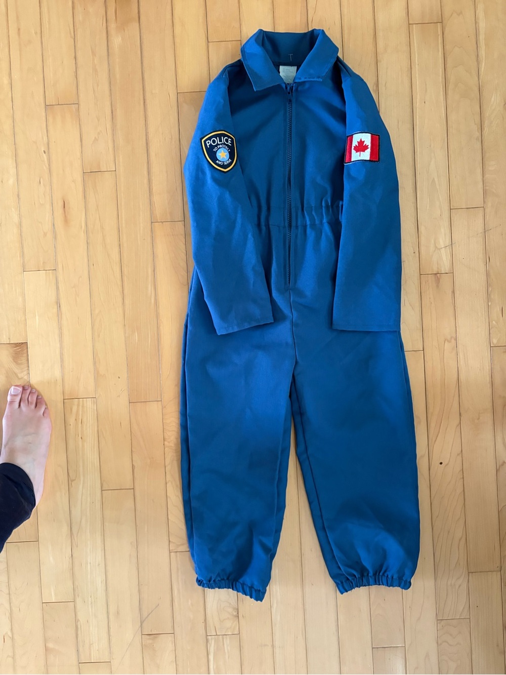 Kids Blue Police Costume Coverall - Unbranded